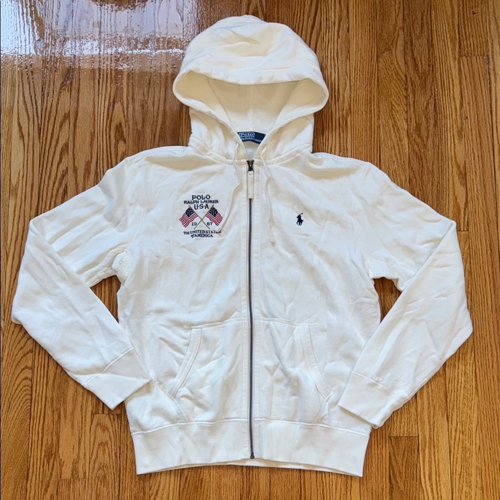 Polo Ralph Lauren White Hoodie